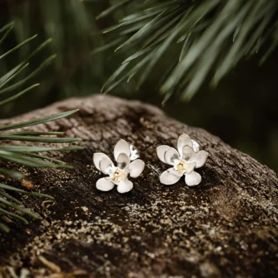 Boucles d'oreille Magnolia