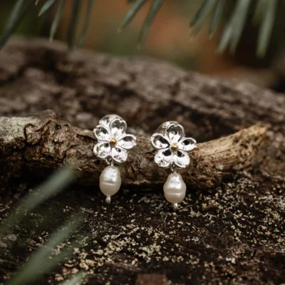 Boucles d'oreille Myosotis