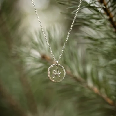 Pendentif initiale "Pour Toujours"